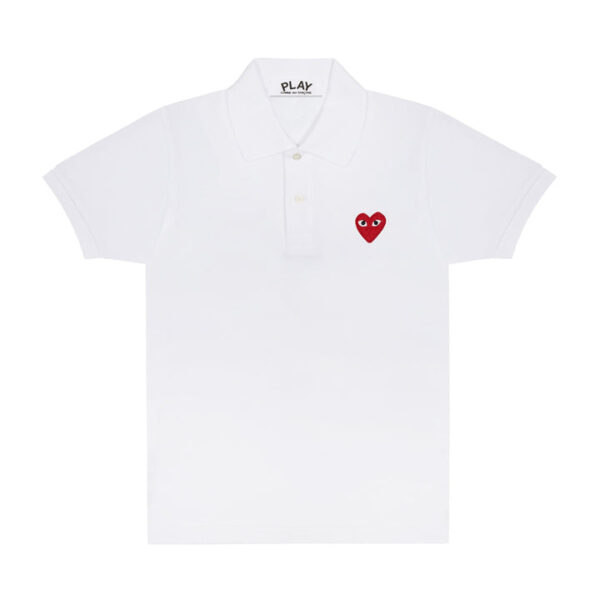 PLAY POLO RED EMBLEM (WHITE)