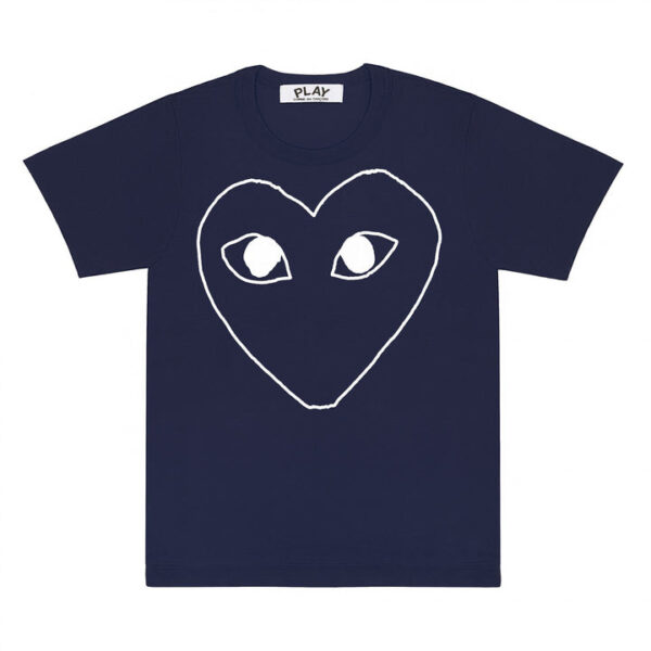 PLAY T-SHIRT WITH HEART OUTLINE