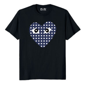 Blue cdg shirt best sale