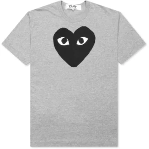 Comme Des Garcons Play Black Heart T-Shirt Grey