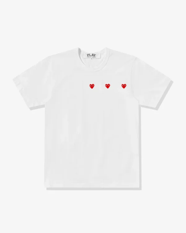 Play Multi Red Heart T-Shirt White