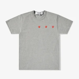 Play Multi Red Heart T-Shirt Grey