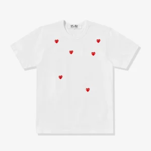 Play Multi Red Heart Logo T-Shirt White