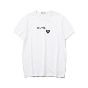 Cdg Oh Yes White Tee