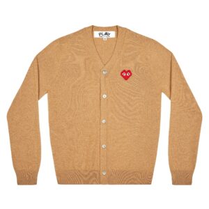 PLAY MEN’S CARDIGAN INVADER EMBLEM (BEIGE)