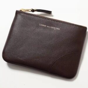 comme des garcons wallet brown